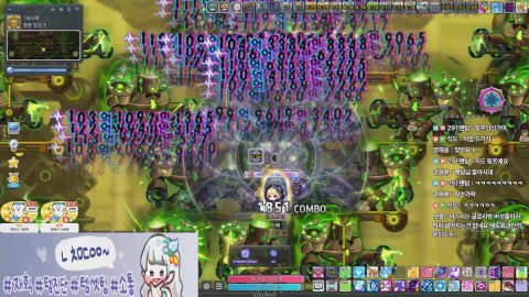 [메이플/베라/챌4섭]300패파1위 ⭐부캐 육성中⭐ 사냥/템진단/소통 中